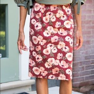 Downeast Basics Floral Pencil Skirt